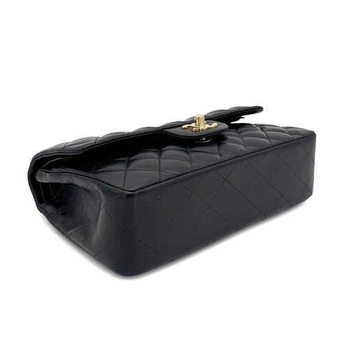 CHANEL VINTAGE CLASSIC FLAP SMALL CHAIN SHOULDER BAG BLACK LAMB SKIN 90270863 - PURPOSE