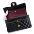CHANEL VINTAGE CLASSIC FLAP SMALL CHAIN SHOULDER BAG BLACK LAMB SKIN 90270863 - PURPOSE