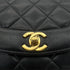 CHANEL VINTAGE DIANA SMALL CHAIN SHOULDER BAG BLACK LAMB SKIN 90270872 - PURPOSE