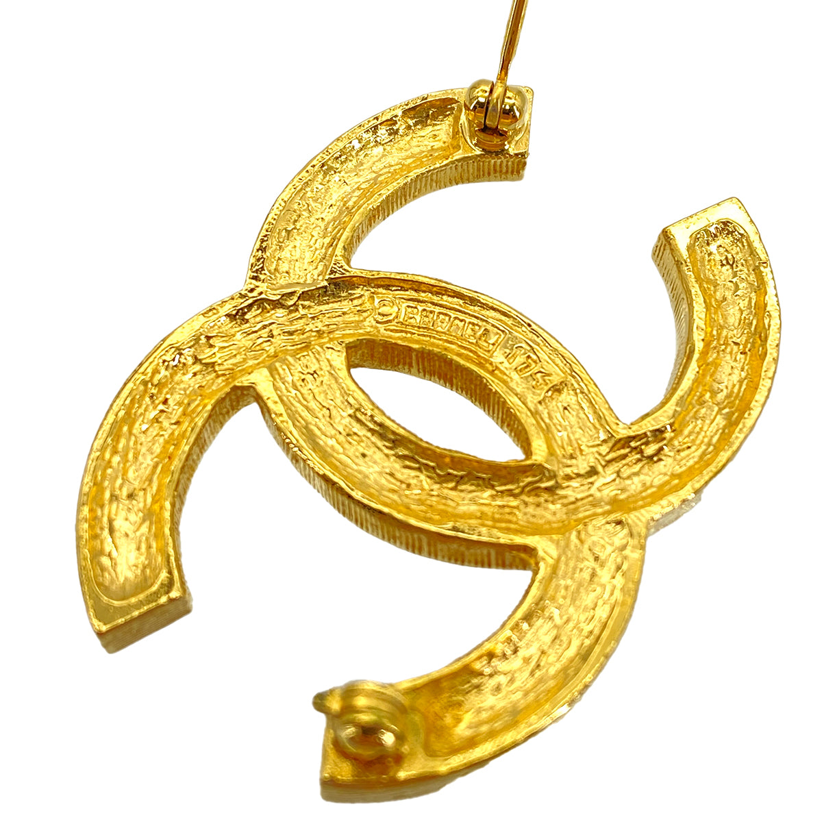 CHANEL VINTAGE COCOMARK BROOCH RHINESTONE ACCESSORY 90270880