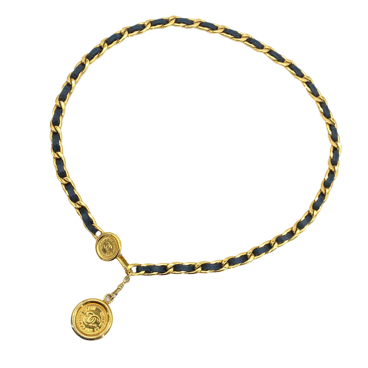 CHANEL VINTAGE CHAIN BELT COCOMARK ACCESSORY 90270894