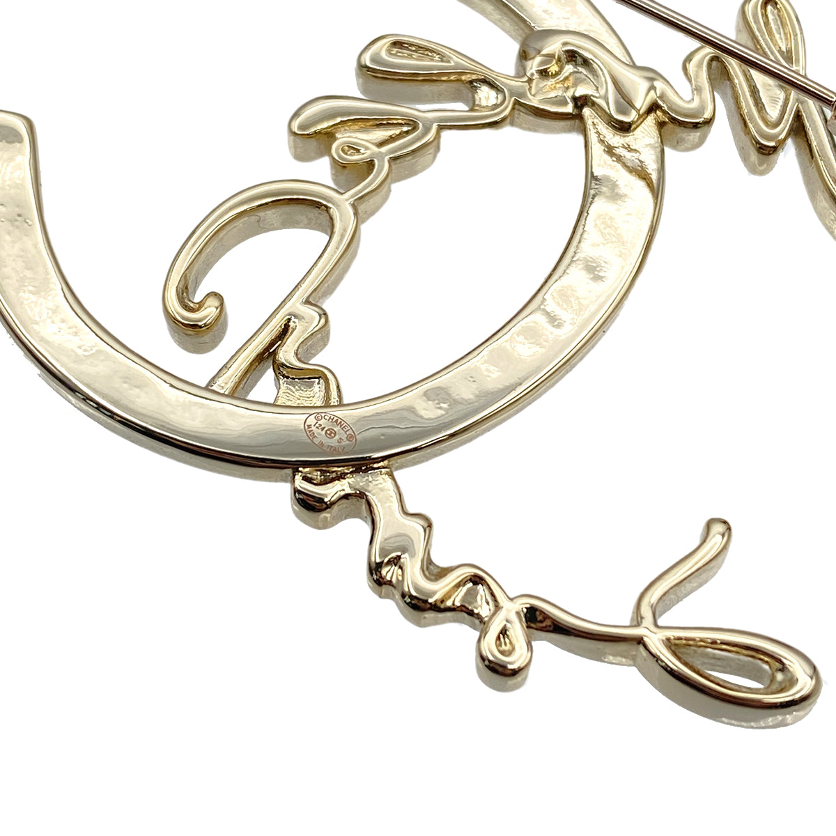 CHANEL COCOMARK RHINE STONE BROOCH ACCESSORY I24P 90271280
