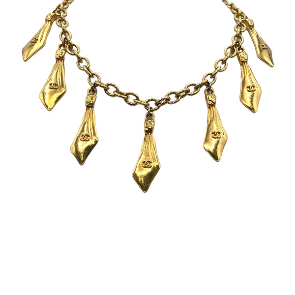 CHANEL VINTAGE NECKLACE COCOMARK GOLD ACCESSORY 90271301 - PURPOSE