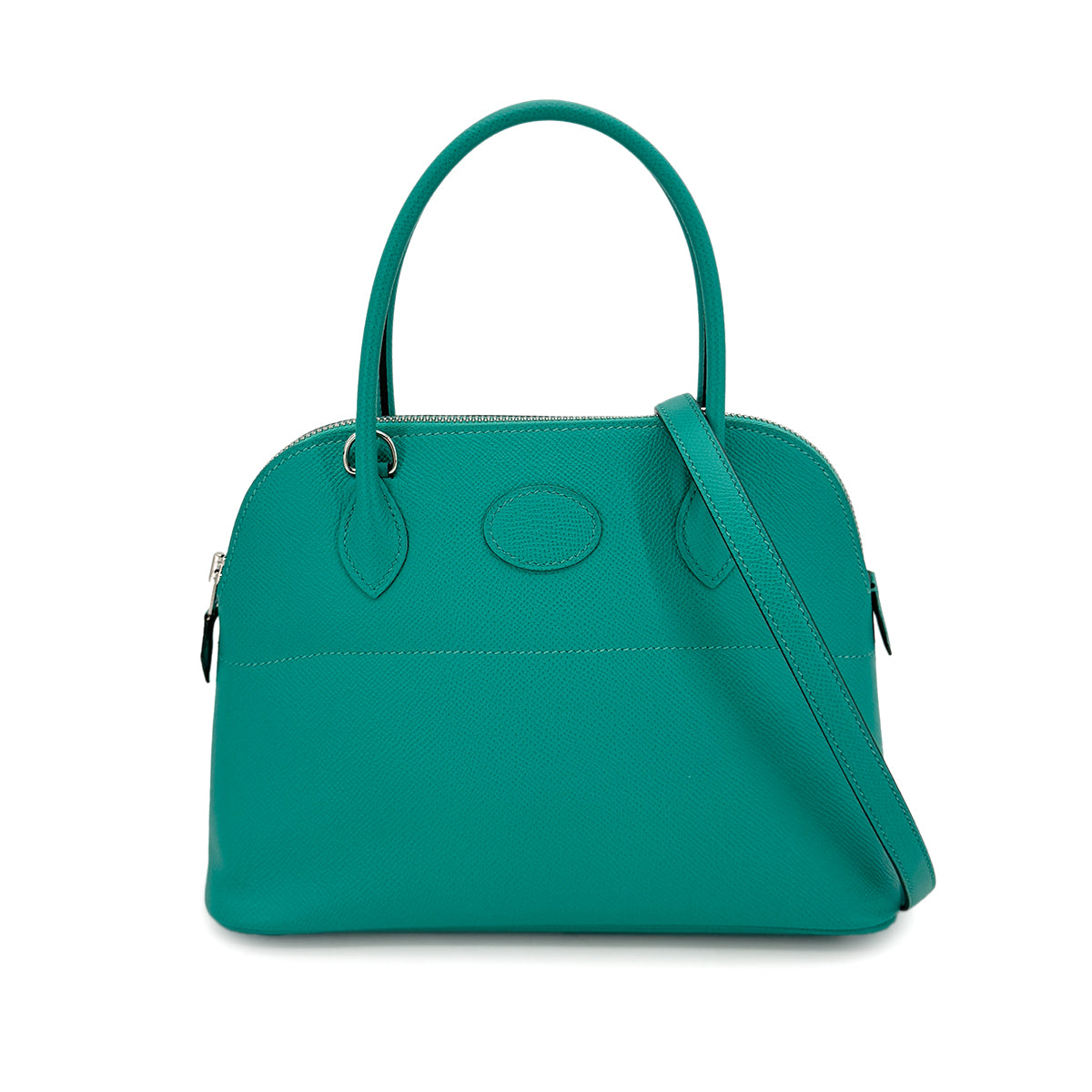 HERMES BOLIDE 27 VERT VERONE EPSOM HAND SHOULDER BAG D SHW 90271380