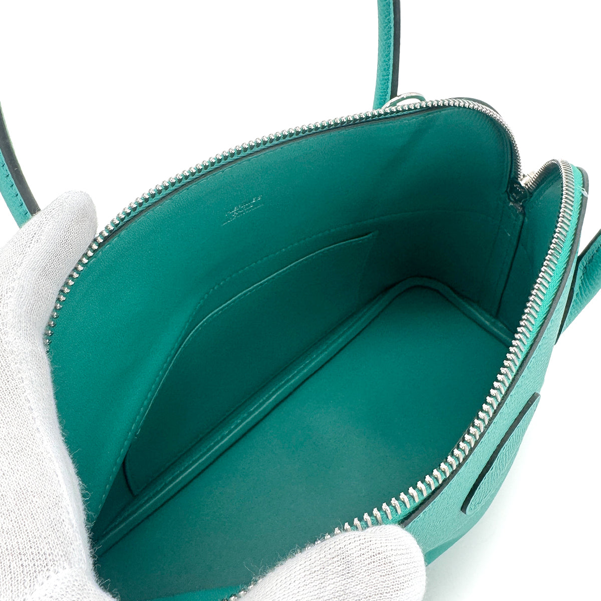 HERMES BOLIDE 27 VERT VERONE EPSOM HAND SHOULDER BAG D SHW 90271380