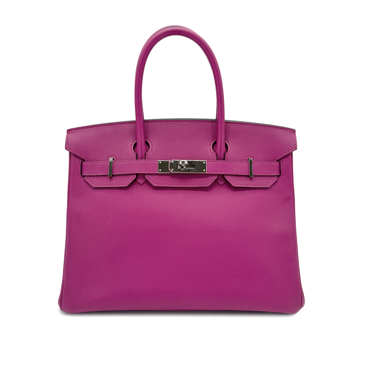 HERMES BIRKIN 30 ROSE POURPRE VEAU EPSOM HAND BAG C SGW 90271382