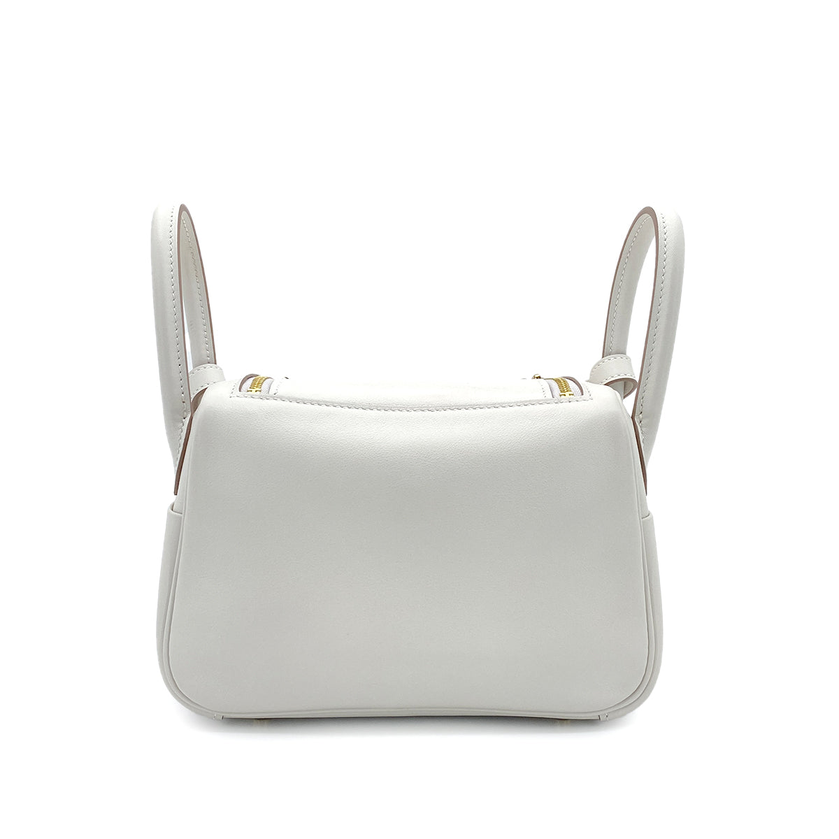 HERMES LINDY MINI 20 VERSO GRIS PERLE GRIS MEYER SWIFT SHOULDER BAG B GHW 90271383