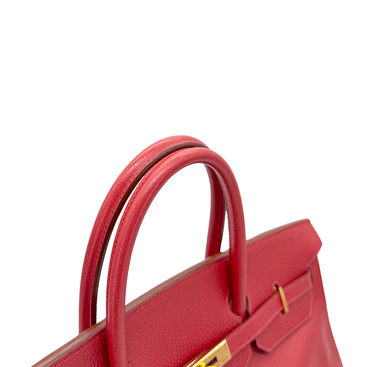 HERMES BIRKIN 40 ROUGE VIF ARDENNES HAND BAG □C GHW 90271706