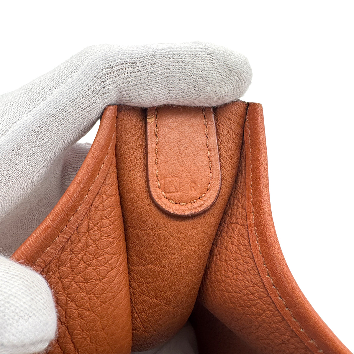 HERMES EVELYNE GM FAUVE TOILE H NEGONDA SHOULDER BAG □A 90271707