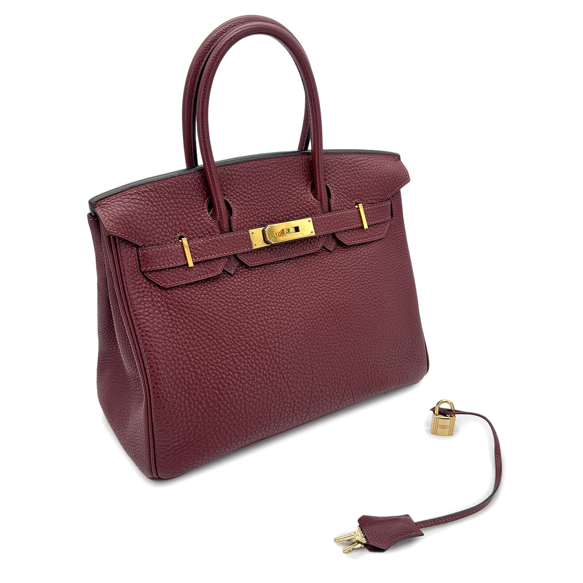 HERMES BIRKIN 30 ROUGE H TOGO HAND BAG □I GHW 90271708