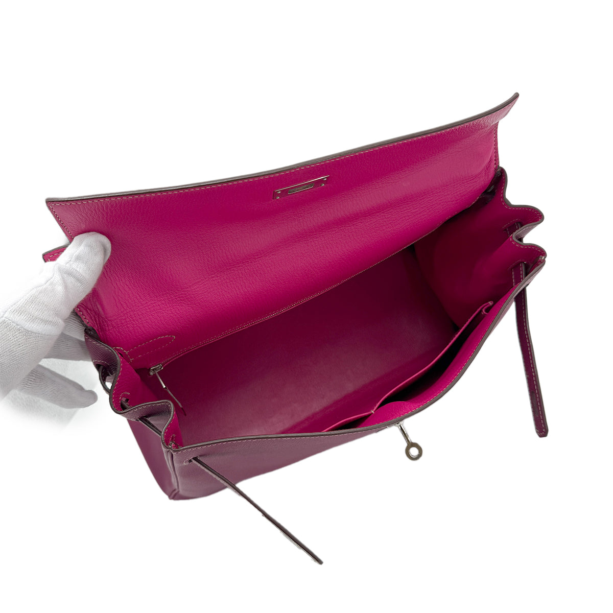 HERMES CANDY KELLY 35 RETOURNE TOSCA ROSE TYRIEN  EPSOM □P 90271710