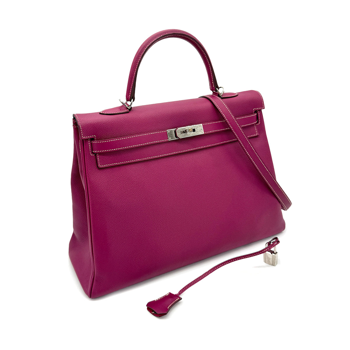 HERMES CANDY KELLY 35 RETOURNE TOSCA ROSE TYRIEN  EPSOM □P 90271710