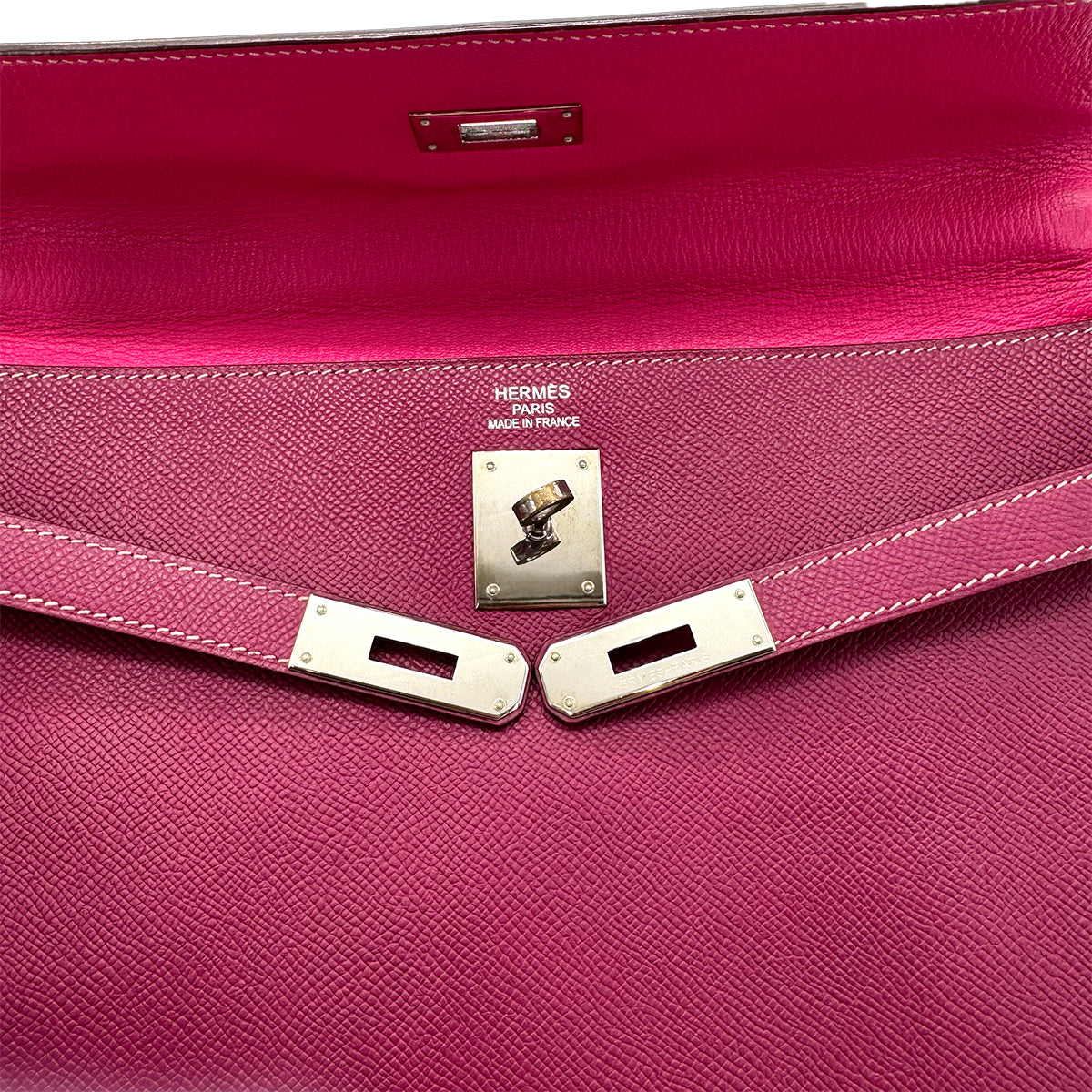 HERMES CANDY KELLY 35 RETOURNE TOSCA ROSE TYRIEN  EPSOM □P 90271710