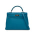 HERMES KELLY 32 RETOURNE BLEU IZMIR TAURILLON CLEMENCE HAND SHOULDER BAG T SHW 90271711 - PURPOSE