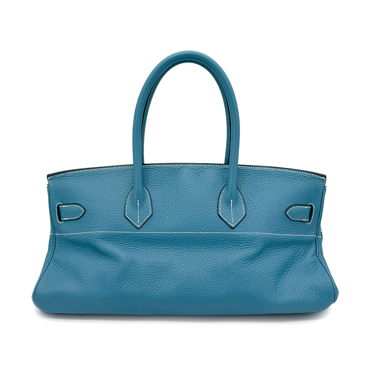 HERMES SHOULDER BIRKIN 42 BLUE JEAN TAURILLON CLEMENCE HAND BAG □J SHW 90271712