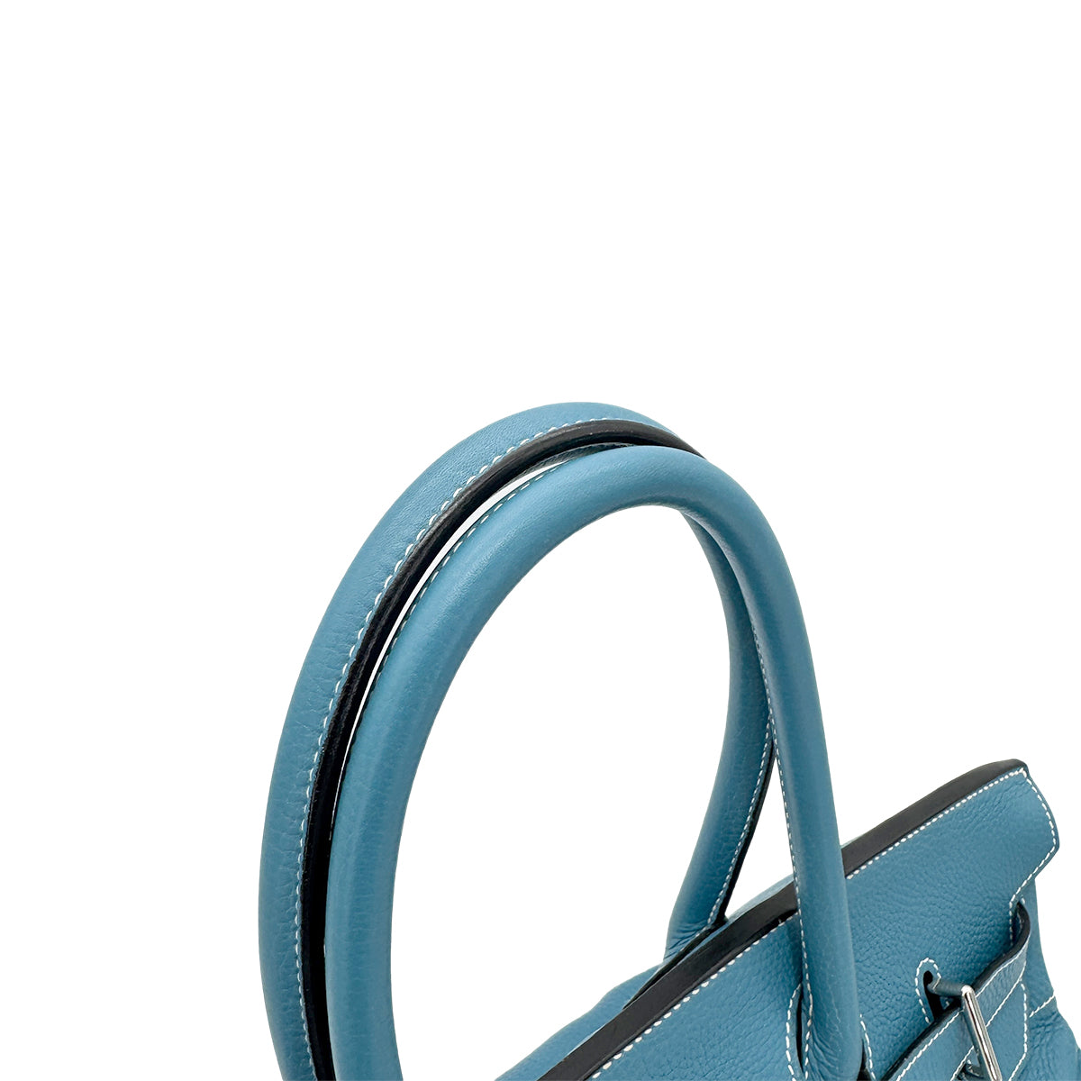 HERMES SHOULDER BIRKIN 42 BLUE JEAN TAURILLON CLEMENCE HAND BAG □J SHW 90271712