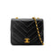 CHANEL VINTAGE CHEVRON BIJOU CHAIN SHOULDER BAG BLACK LAMB SKIN 90271718 - PURPOSE