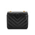 CHANEL VINTAGE CHEVRON BIJOU CHAIN SHOULDER BAG BLACK LAMB SKIN 90271718 - PURPOSE