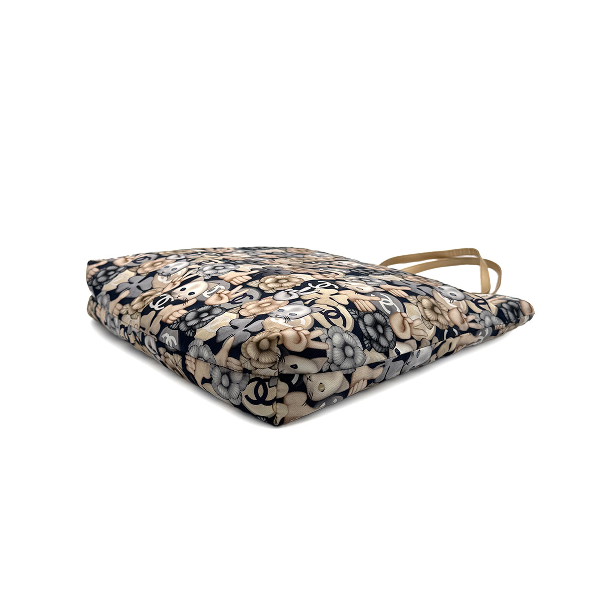 CHANEL CHOUPETTE CAT PRINT TOTE BAG BERGE 90271721