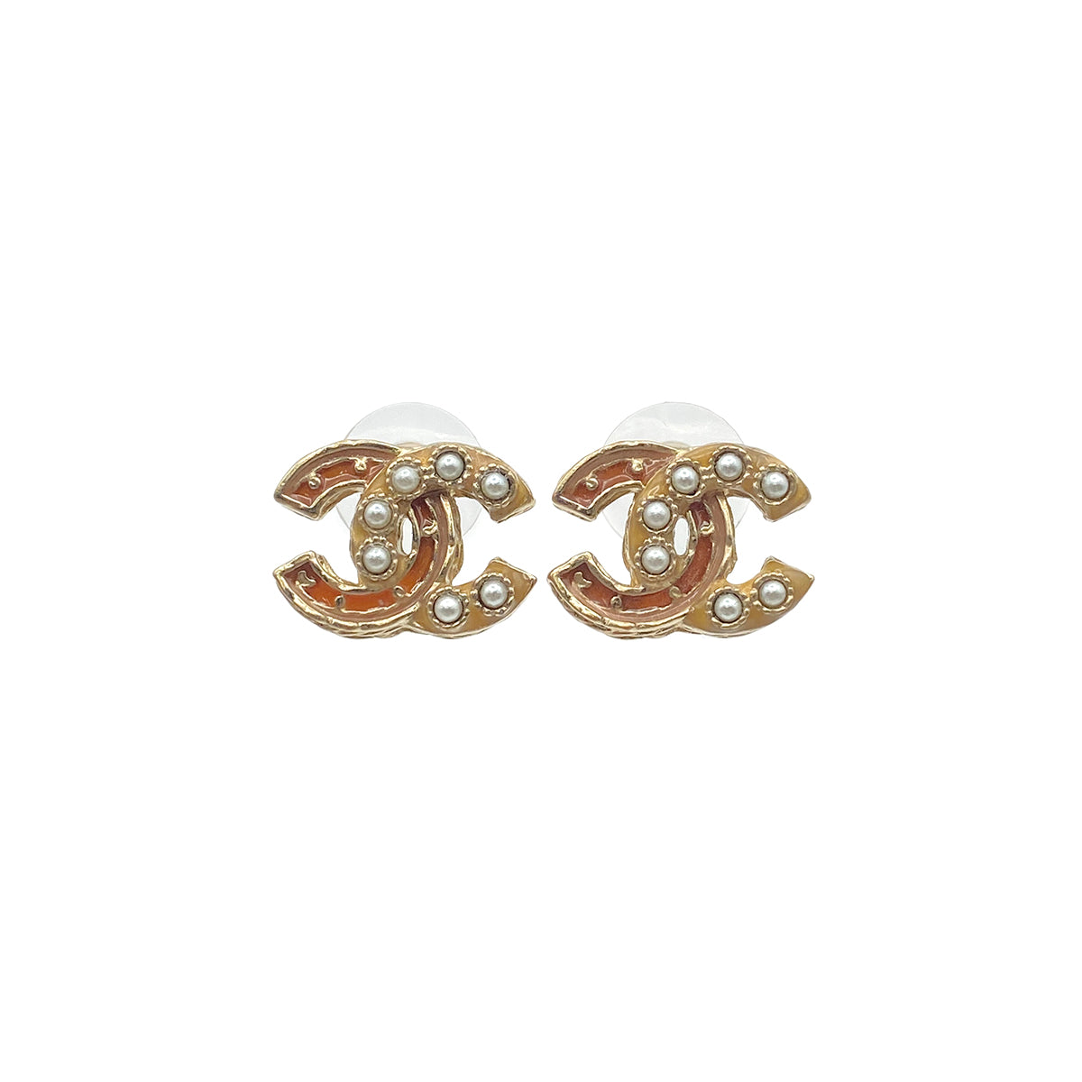 CHANEL EARRINGS COCOMARK FAUX PEARL ACCESSORY A12P 90271731