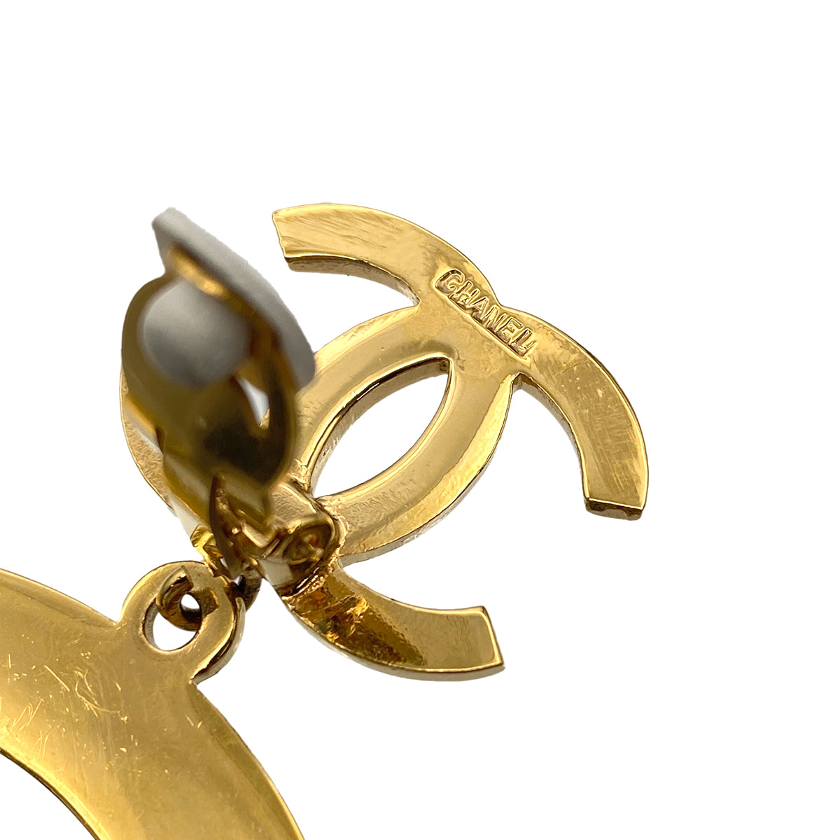 CHANEL VINTAGE EARRINGS COCOMARK HOOP ACCESSORY 90271732