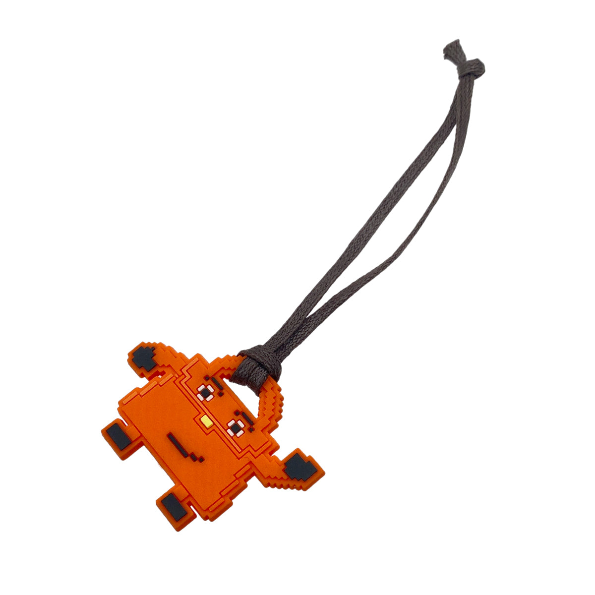 HERMES KELLY DOLL BAG CHARM ORANGE RUBBER 90271734