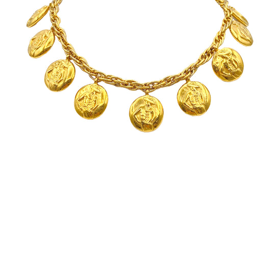 CHANEL VINTAGE NECKLACE MADEMOISELLE ACCESSORY 90271740
