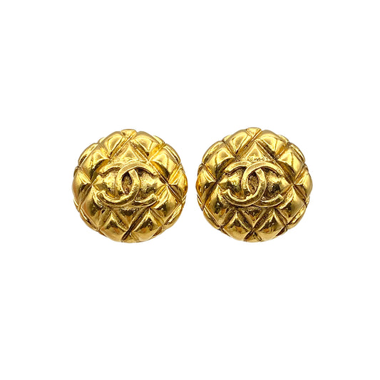 CHANEL VINTAGE EARRINGS COCOMARK ROUND ACCESSORY 25 90271744