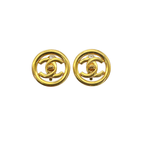 CHANEL VINTAGE EARRINGS TURN LOCK ACCESSORY 97P 90271747 - PURPOSE