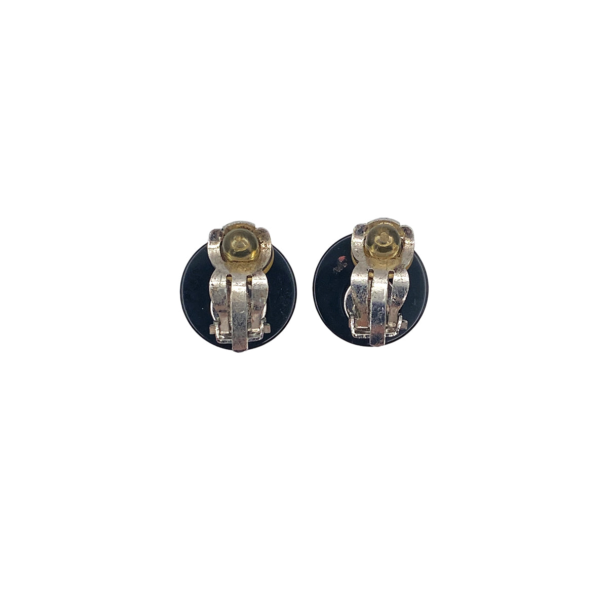 CHANEL EARRINGS COCOMARK BLACK WHITE ACCESSORY 05C 90271750