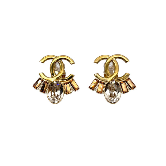 CHANEL EARRINGS COCOMARK RHINESTONE ACCESSORY B17B 90271751
