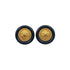 CHANEL EARRINGS COCOMARK CIRCLE BLACK GOLD ACCESSORY B18A 90271760 - PURPOSE