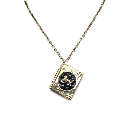 CHANEL NECKLACE BOOK MOTIF COCOMARK LION ACCESSORY B22C 90271783 - PURPOSE
