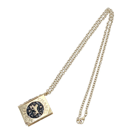 CHANEL NECKLACE BOOK MOTIF COCOMARK LION ACCESSORY B22C 90271783 - PURPOSE