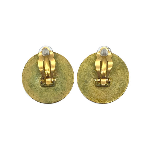 CHANEL VINTAGE EARRINGS COCOMARK ROUND ACCESSOR 94P 90271828 - PURPOSE