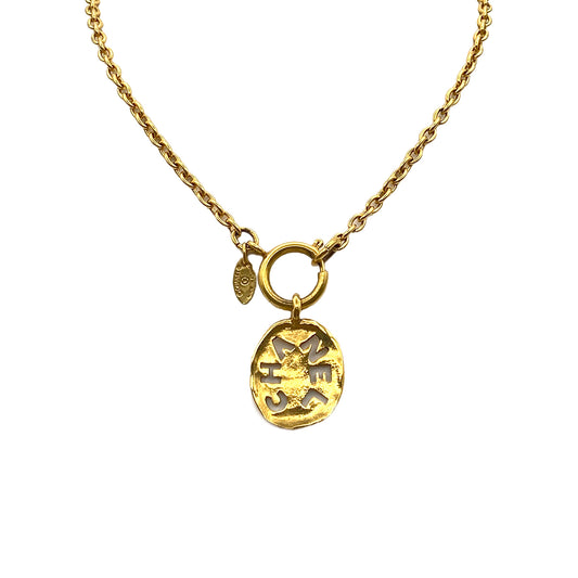 CHANEL VINTAGE NECKLACE LOGO ACCESSORY 90271831