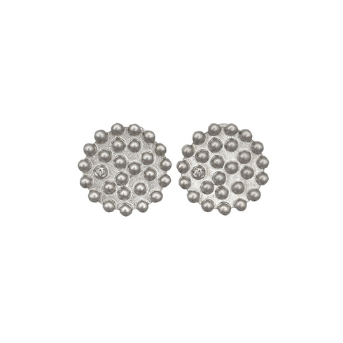 CHANEL VINTAGE EARRINGS COCOMARK ROUND SILVER ACCESSORY 98P 90271839 - PURPOSE
