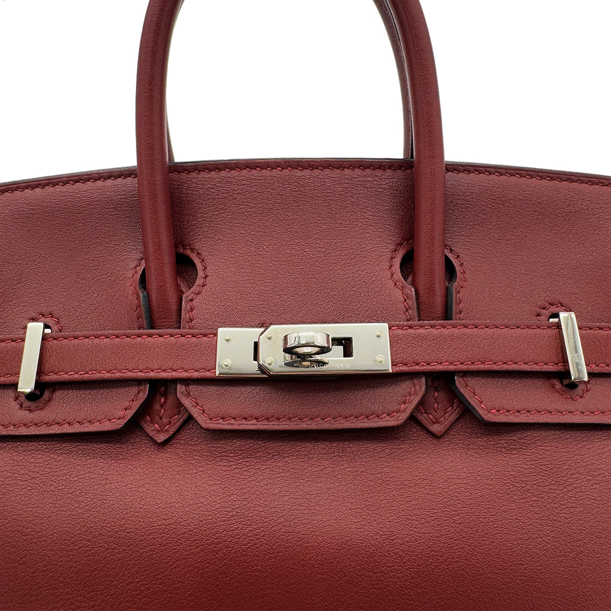 HERMES BIRKIN 25 ROUGE H SWIFT HAND BAG X SHW 90287101