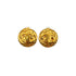 CHANEL VINTAGE EARRINGS COCOMARK ROUND GOLD ACCESSORY 96A 90271850 - PURPOSE