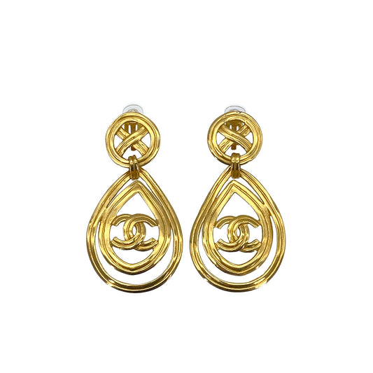 CHANEL VINTAGE EARRINGS COCOMARK SWING ACCESSORY 96P 90271852