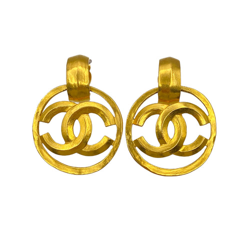 CHANEL VINTAGE EARRINGS BIG COCOMARK ACCESSORY 96P 90271853 - PURPOSE