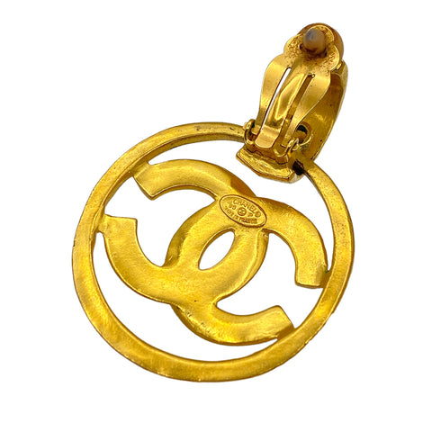 CHANEL VINTAGE EARRINGS BIG COCOMARK ACCESSORY 96P 90271853 - PURPOSE