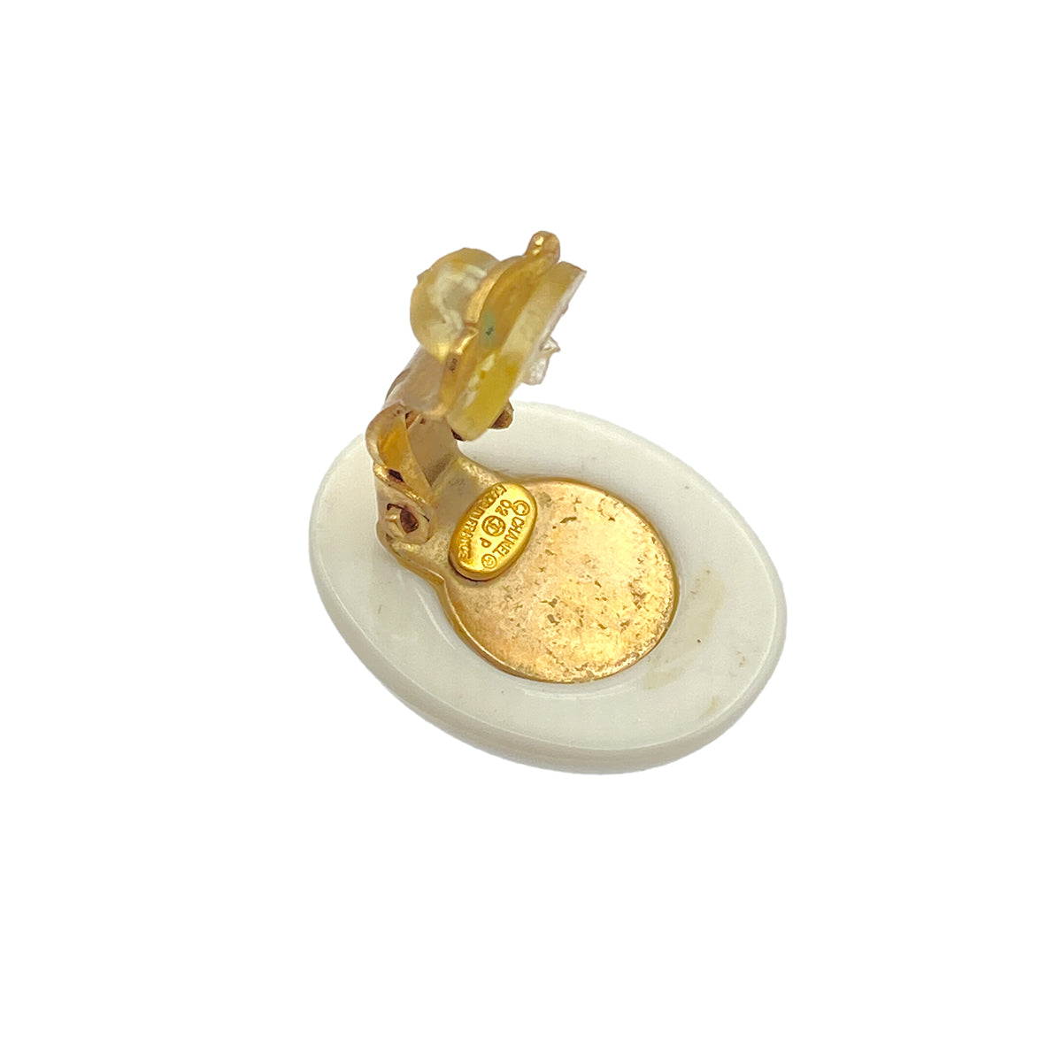 CHANEL EARRINGS COCOMARK CAMELLIA ACCESSORY 02P 90271860