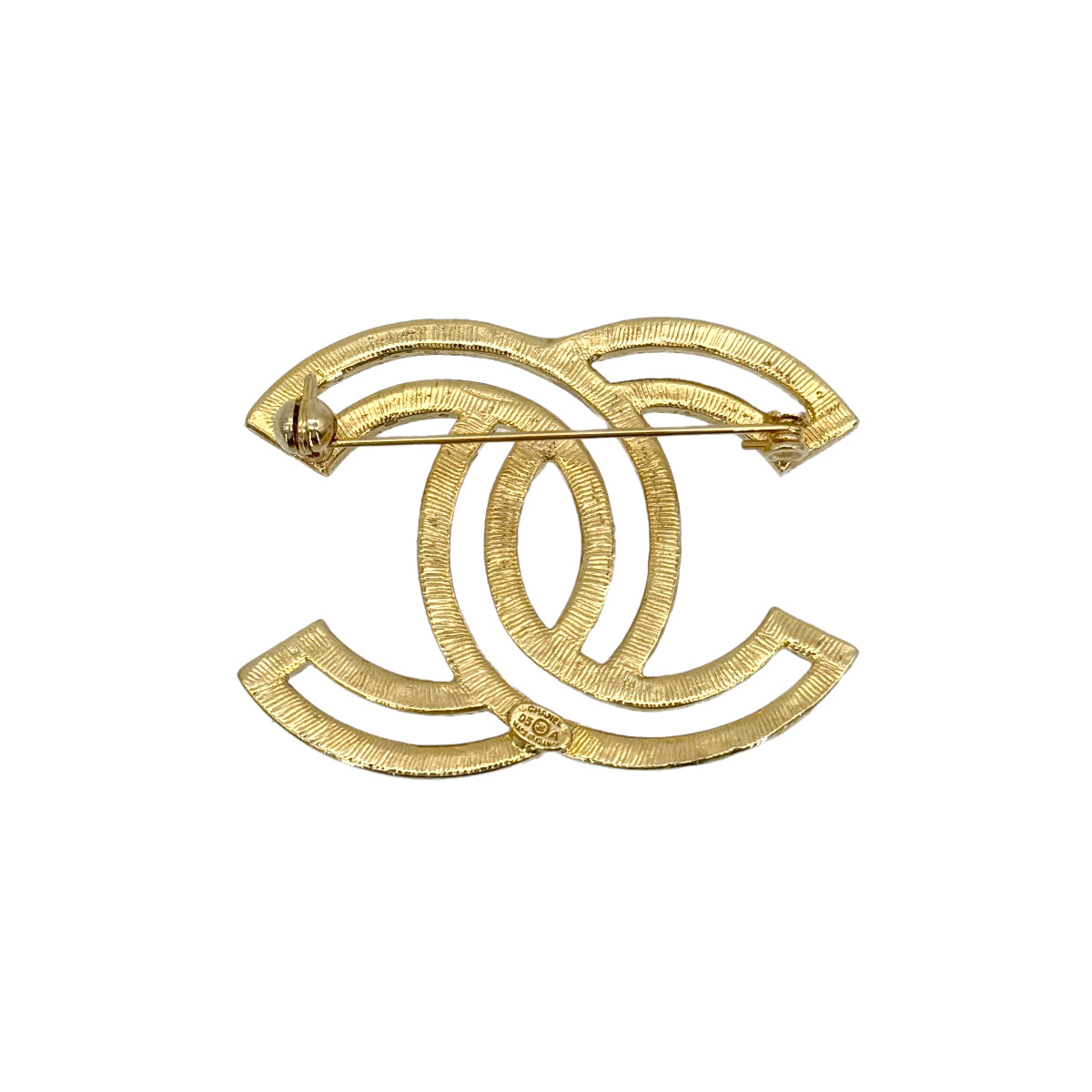 CHANEL COCOMARK BROOCH LOGO RHINESTONE ACCESSORY 05A 90271864