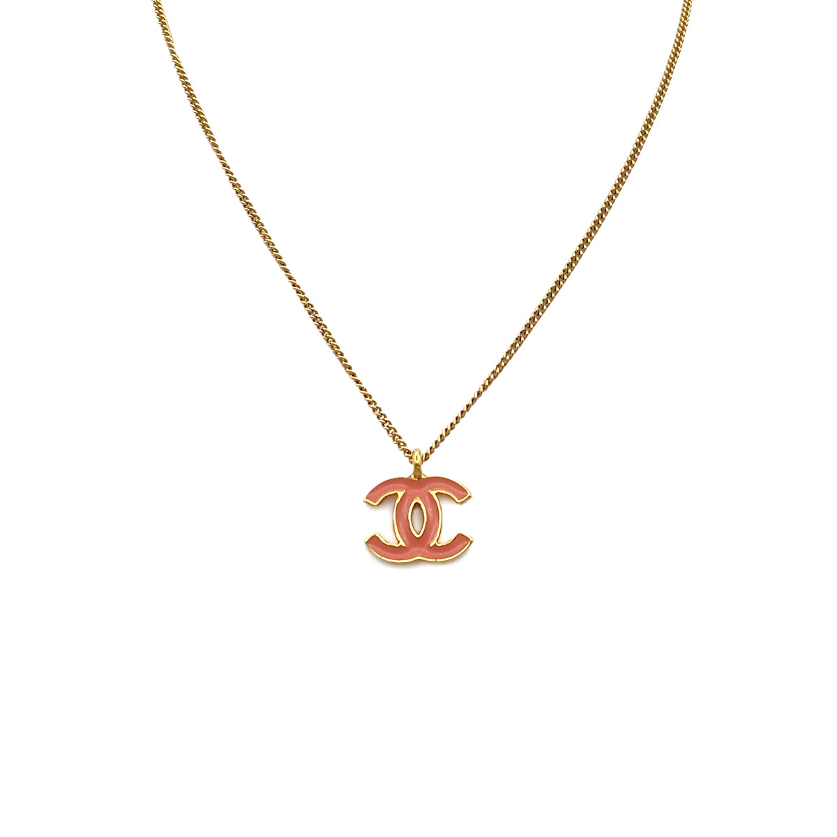 CHANEL NECKLACE COCOMARK PINK ACCESSORY 01A 90271888