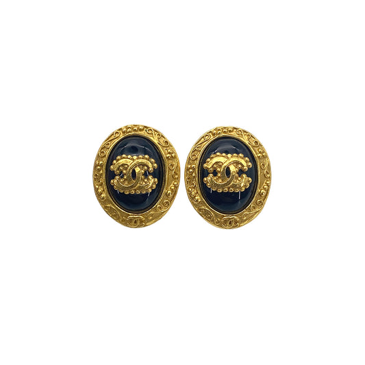 CHANEL VINTAGE EARRINGS COCOMARK ACCESSORY 96A 90271895