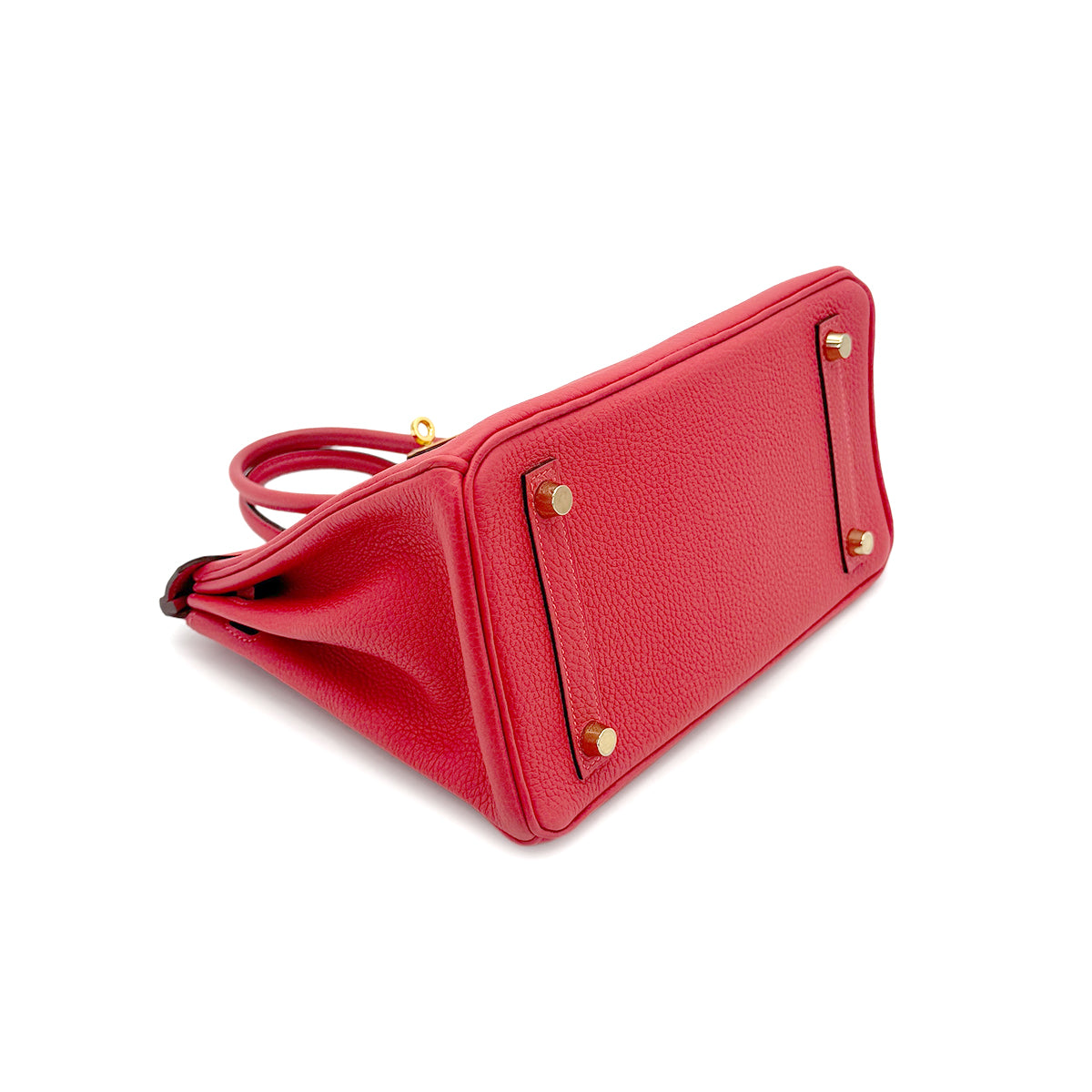 HERMES BIRKIN 25 ROUGE PIVOINE TOGO HAND BAG T GHW 90271911