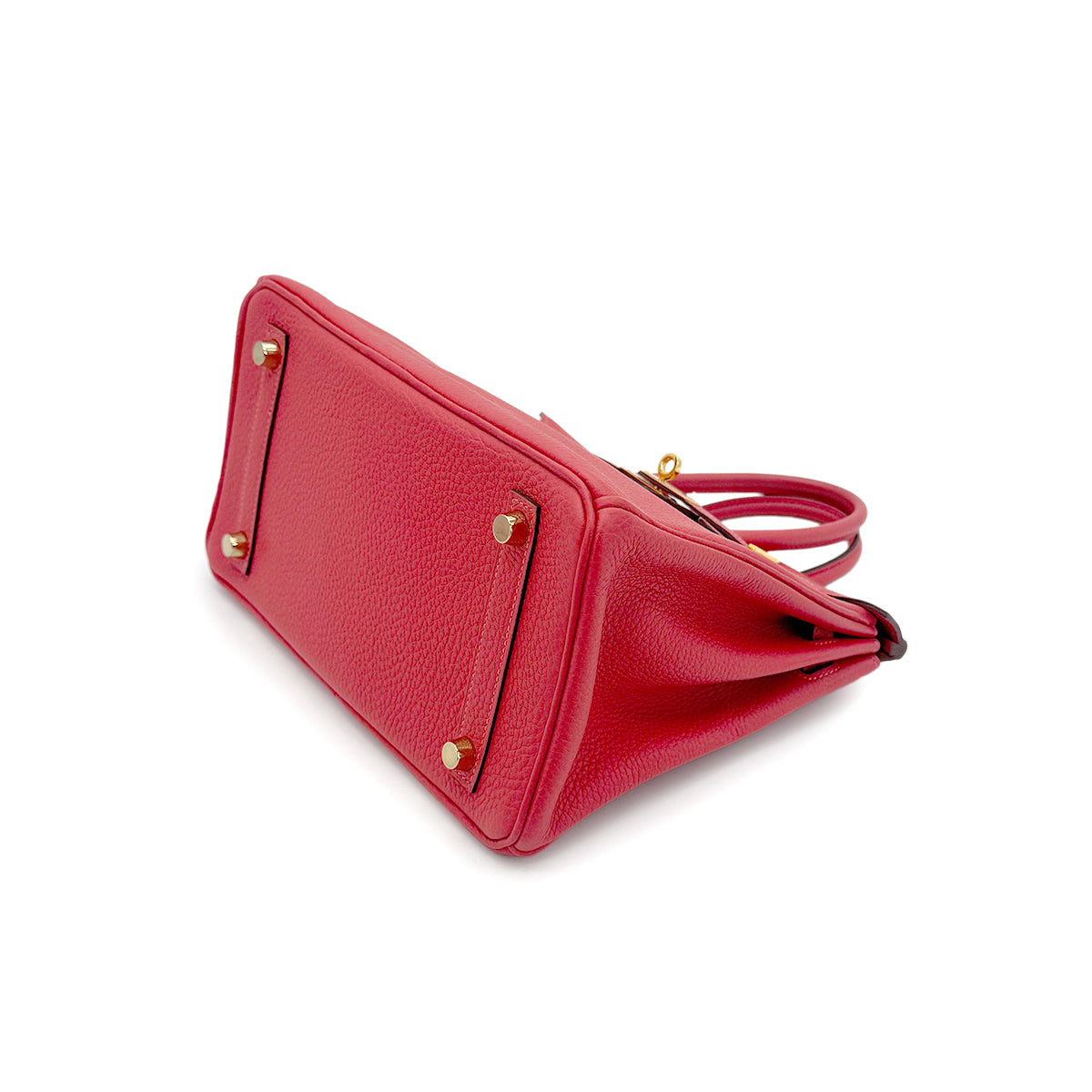 HERMES BIRKIN 25 ROUGE PIVOINE TOGO HAND BAG T GHW 90271911