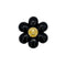 CHANEL VINTAGE COCOMARK BROOCH CAMELLIA BLACK ACCESSORY 96P 90271917