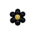 CHANEL VINTAGE COCOMARK BROOCH CAMELLIA BLACK ACCESSORY 96P 90271917